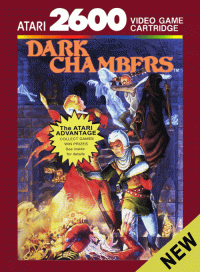 Dark Chambers Atari 2600 US box art